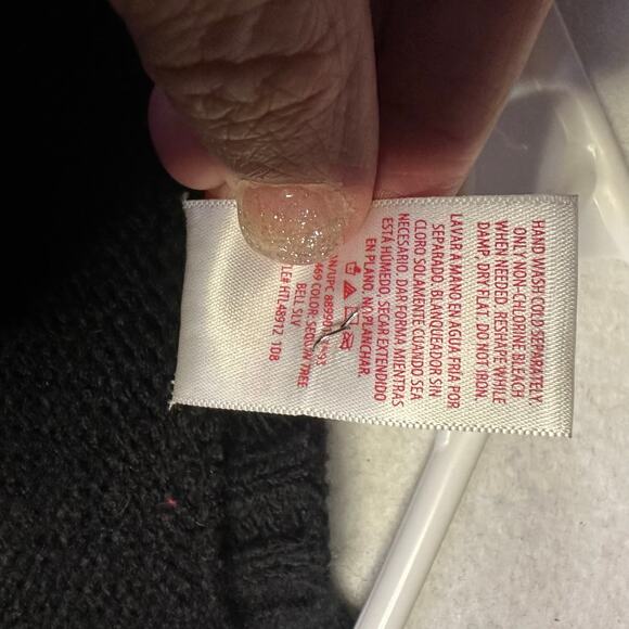 Holiday Time Black Ugly Christmas Sweater Joy Dream Jolly Wish Believe Sequined - Picture 7 of 7